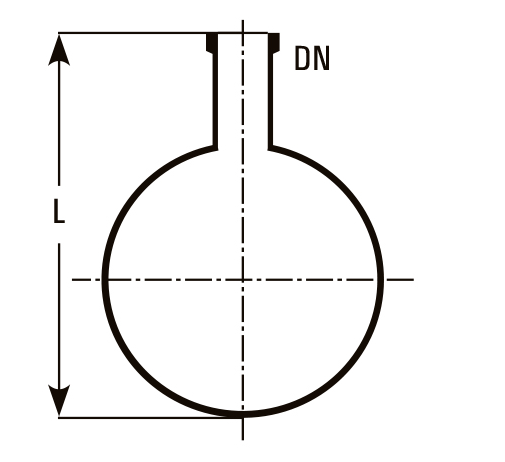 Single Neck Spherical Vessel