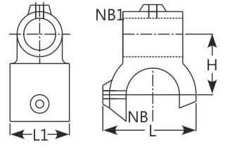 STRUCTURE FITTINGS - UNEQUAL BRACKET