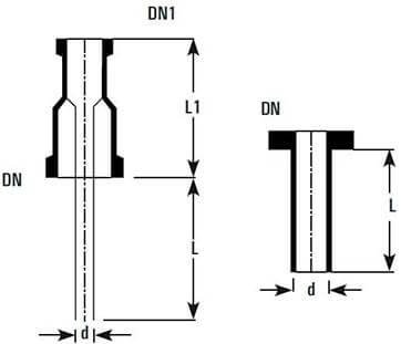 short dip pipes